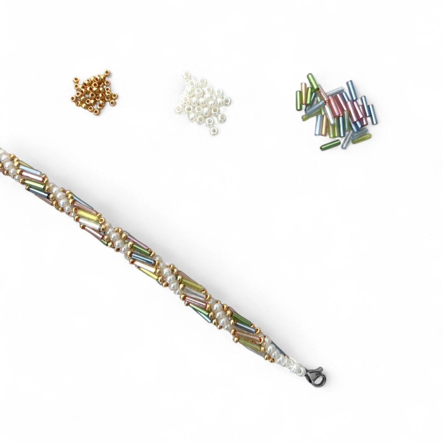 Iridescent Bloom Jewelry Making Kit | Bracelet - Charmé Studio