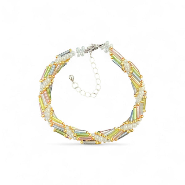 Iridescent Bloom Jewelry Making Kit | Bracelet - Charmé Studio