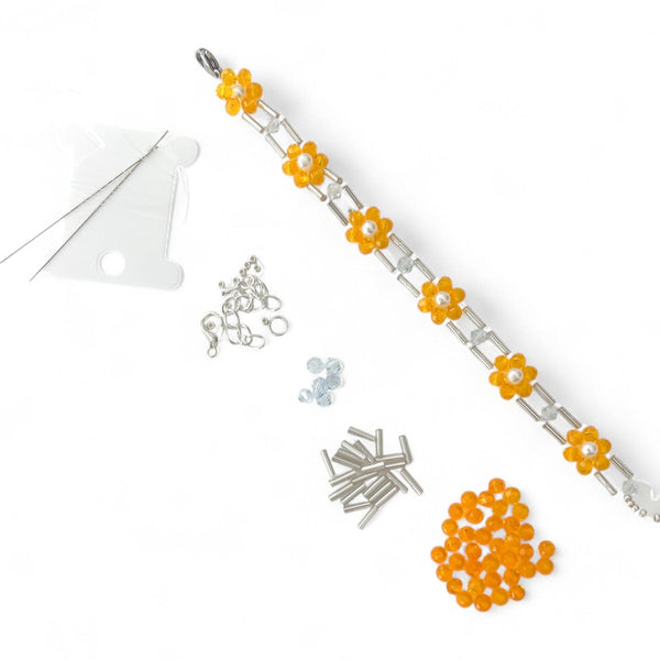 Tangerine Bracelet Beading Kit | Bracelet - Charmé Studio