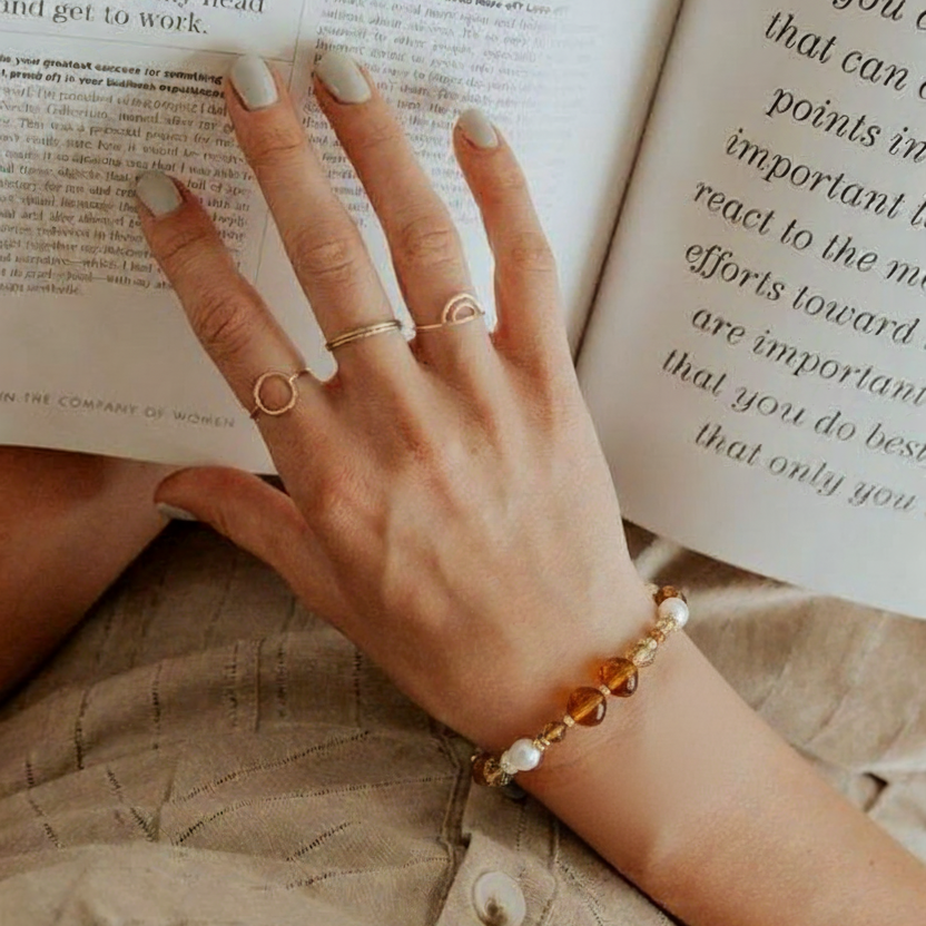 Balance | Mookaite & Pearl Energy Bracelet