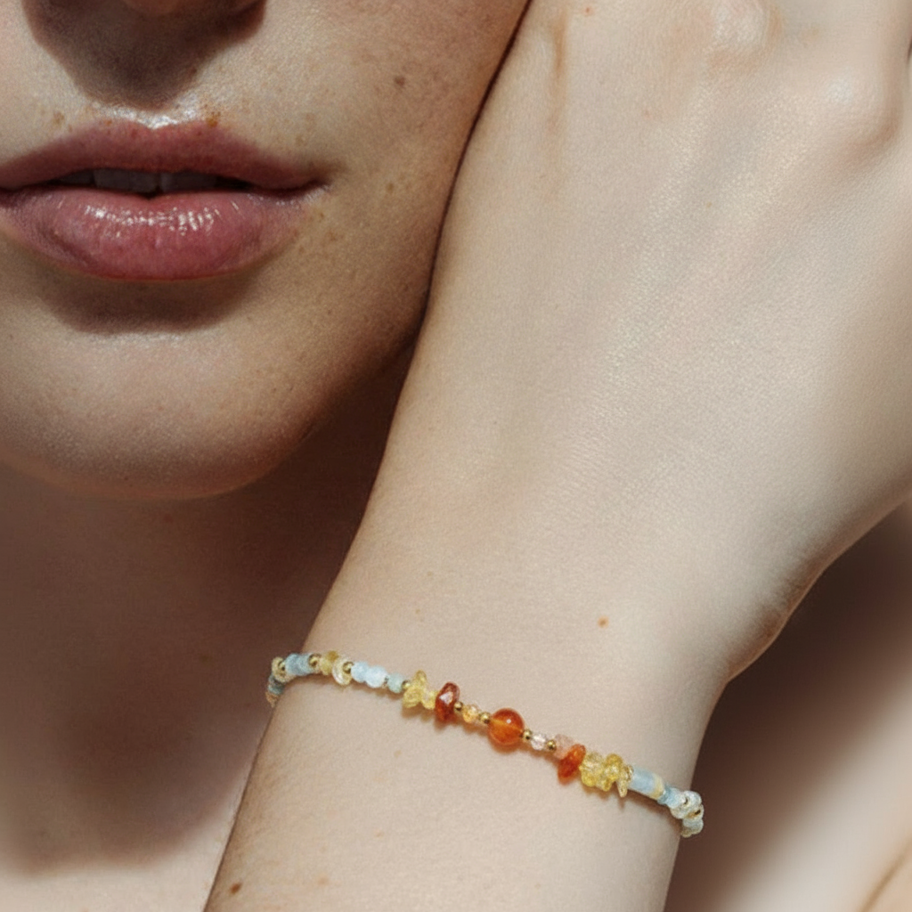 Healing | Amazonite & Agate Gemstone Energy Bracelet