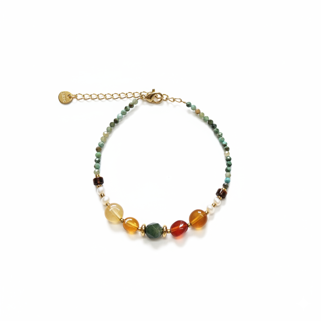 Harmony | Turquoise & Agate Gemstone Energy Bracelet