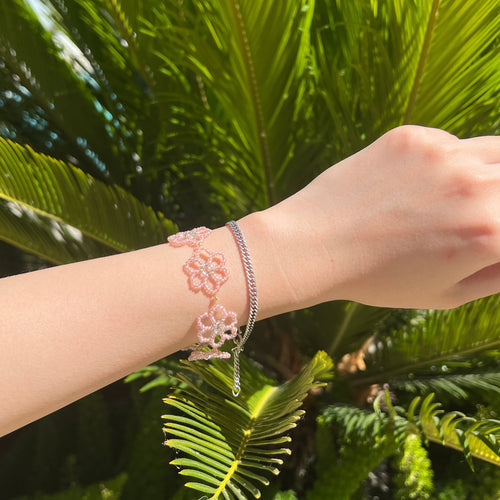 Cherry Blossom Beading Bracelet Making Kit | Bracelet - Charmé Studio
