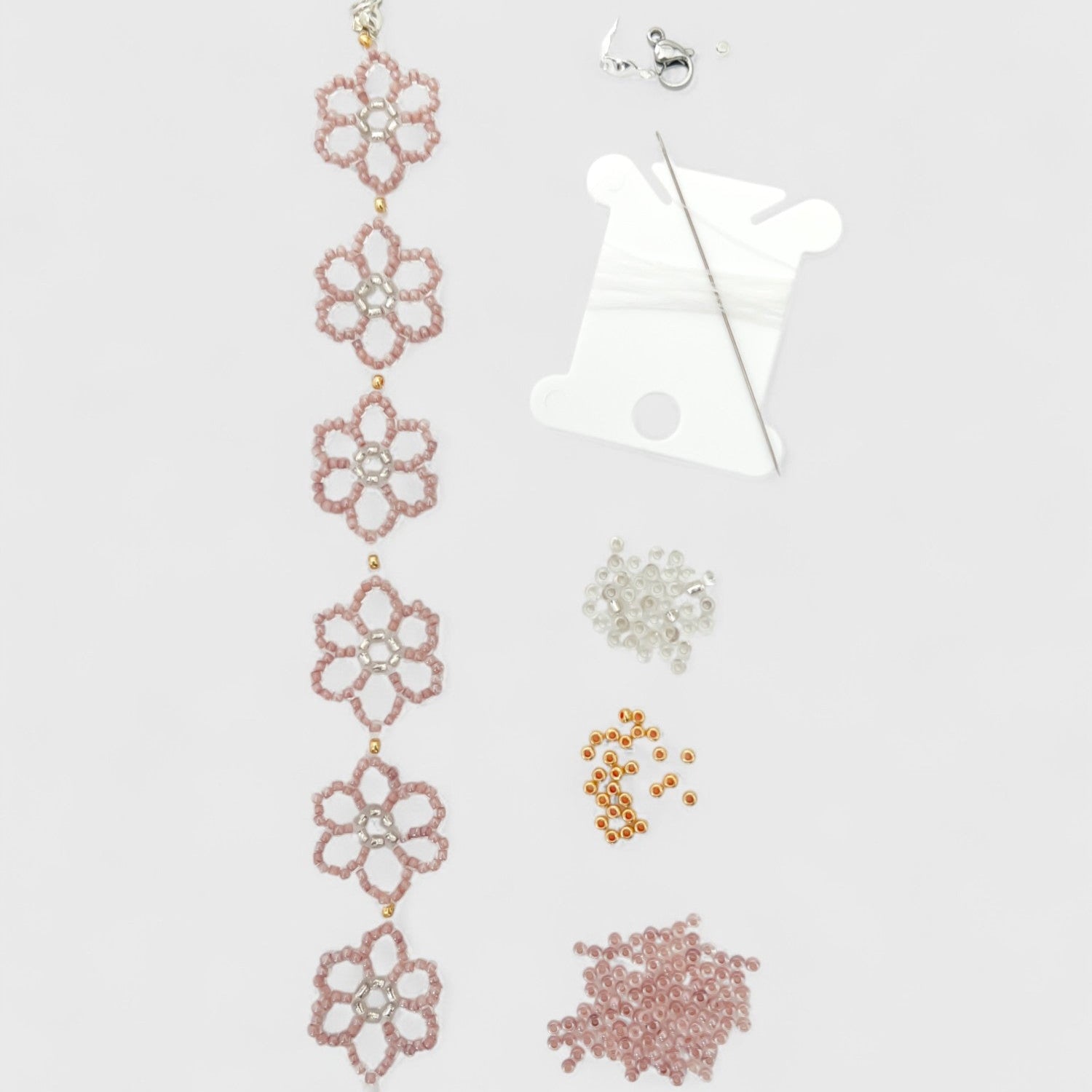Cherry Blossom Beading Bracelet Making Kit | Bracelet - Charmé Studio