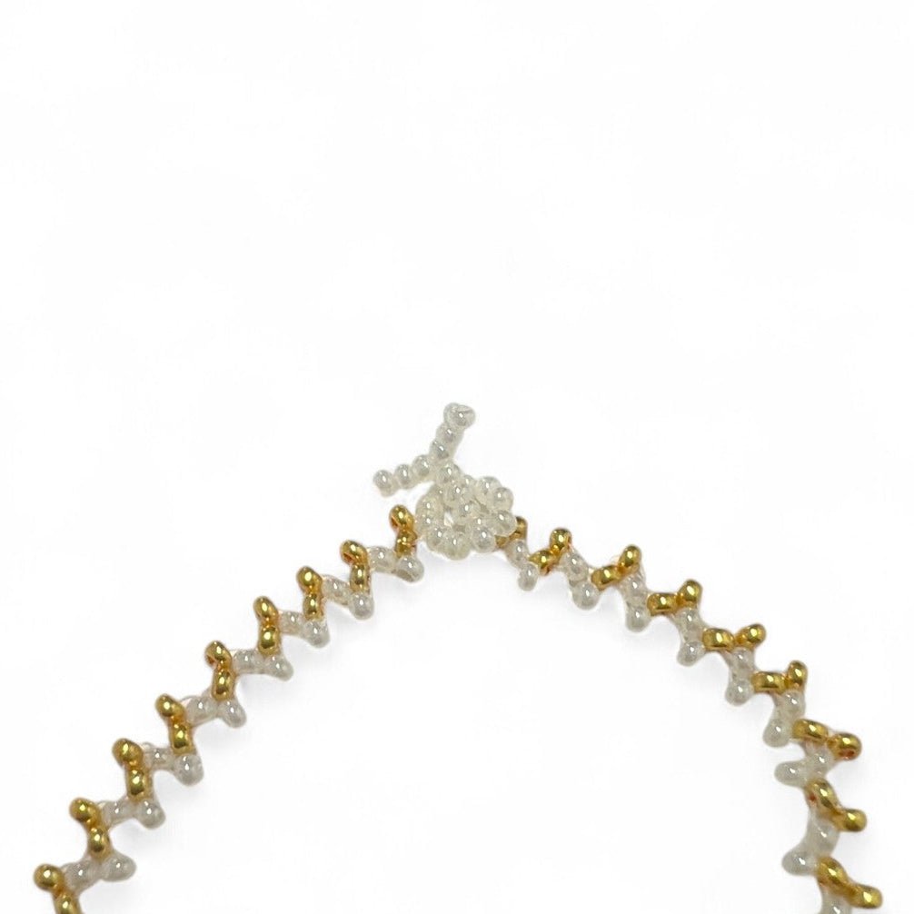 Golden Dusk Pearl & Gold Bracelet Making Kit | Bracelet - Charmé Studio