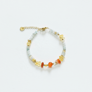 Healing | Amazonite & Agate Gemstone Energy Bracelet - Charmé Studio