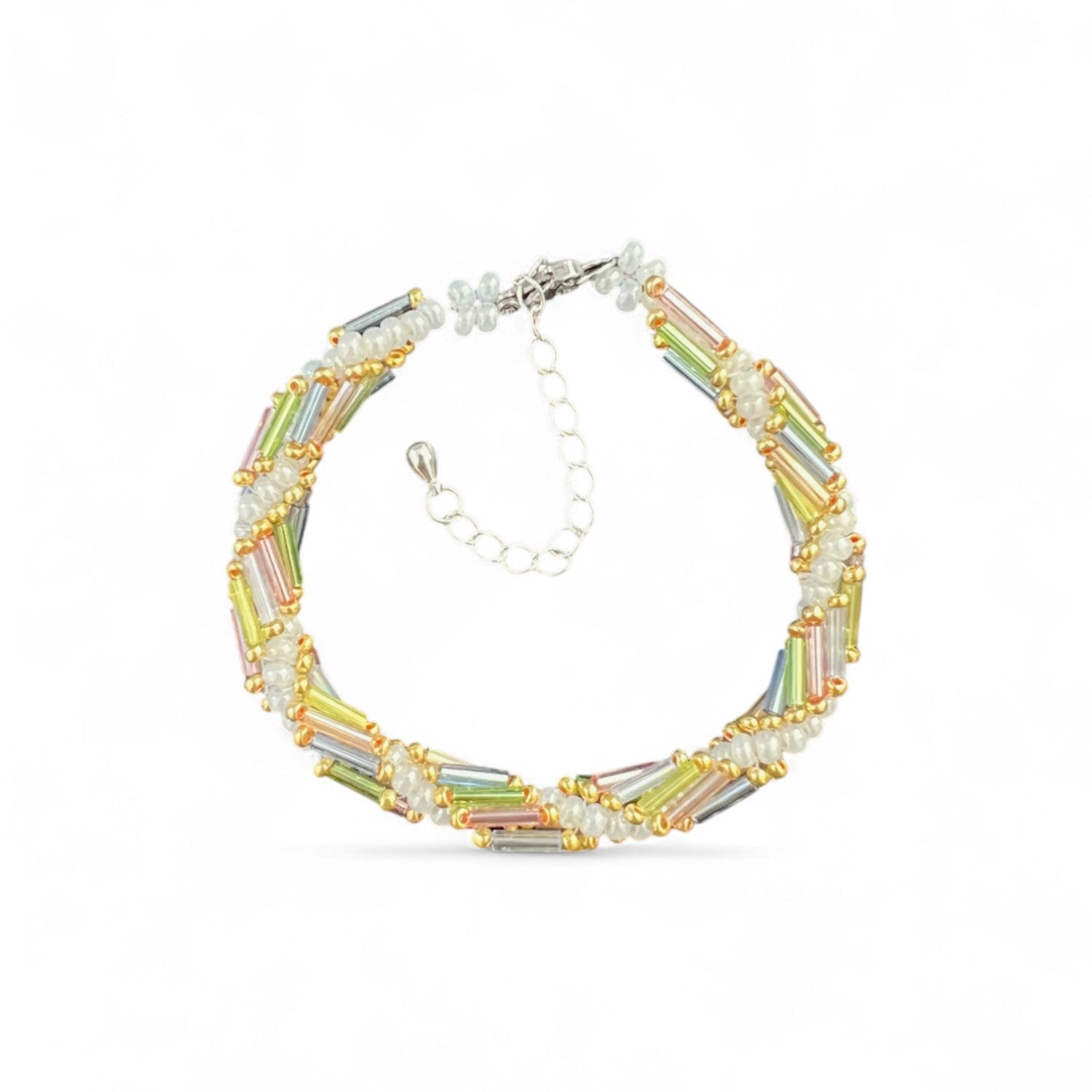 Iridescent Bloom Jewelry Making Kit | Bracelet - Charmé Studio