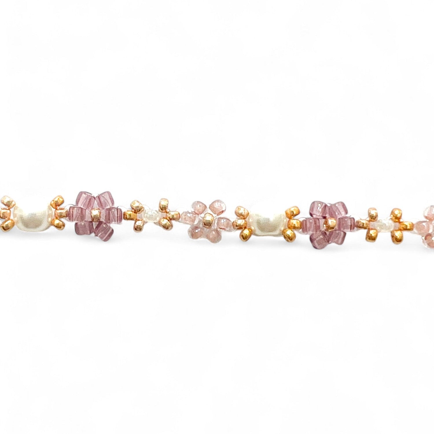 Lilac Bloom — Purple & Gold Bracelet Making Kit - Charmé Studio