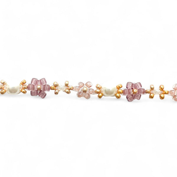 Lilac Bloom — Purple & Gold Bracelet Making Kit - Charmé Studio