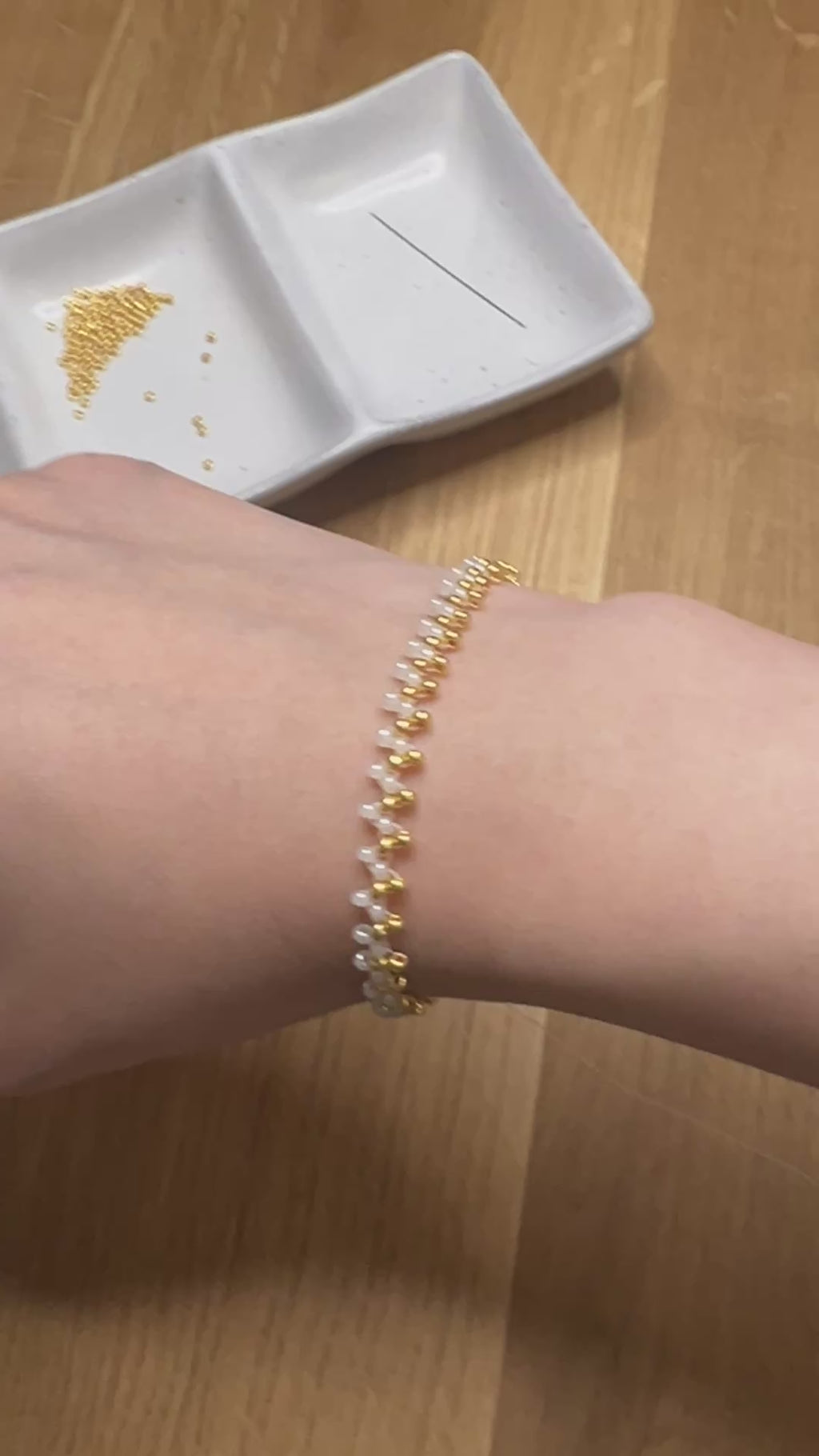 Golden Dusk Pearl & Gold Bracelet Making Kit | Bracelet