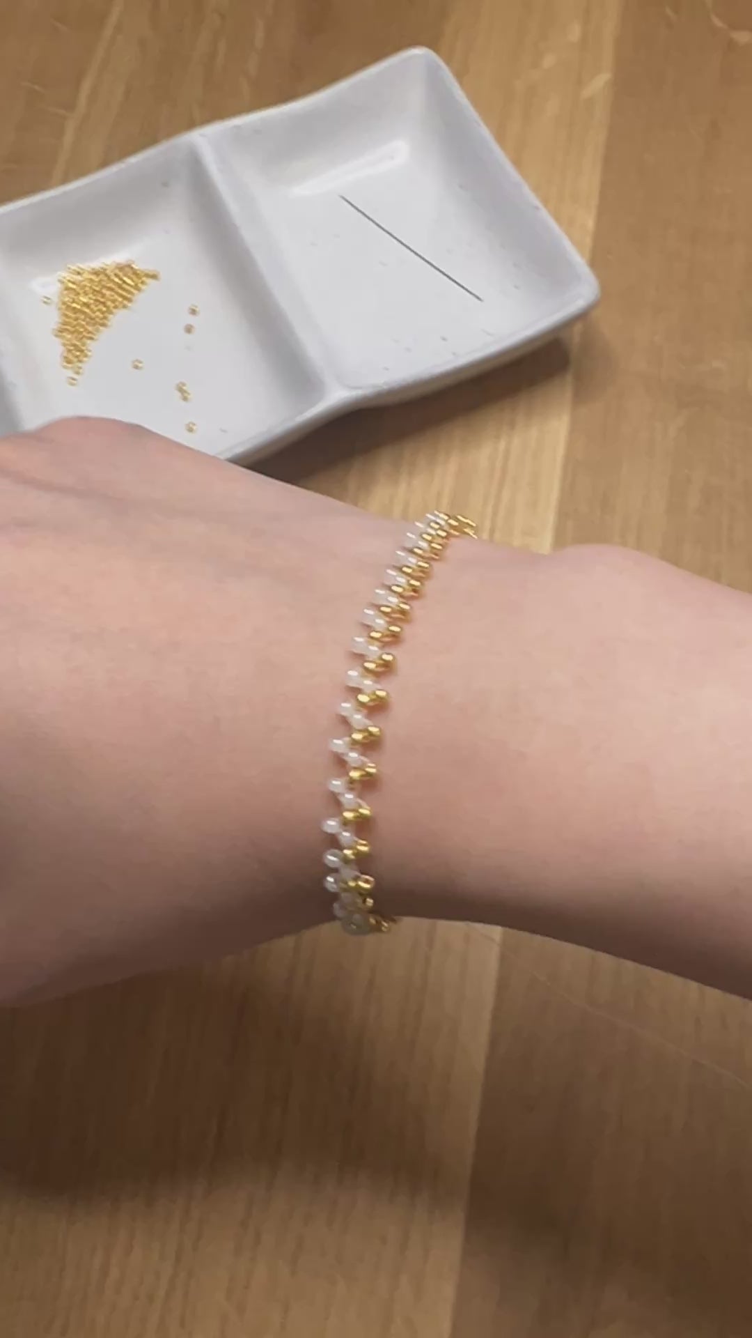 Golden Dusk Pearl & Gold Bracelet Making Kit | Bracelet
