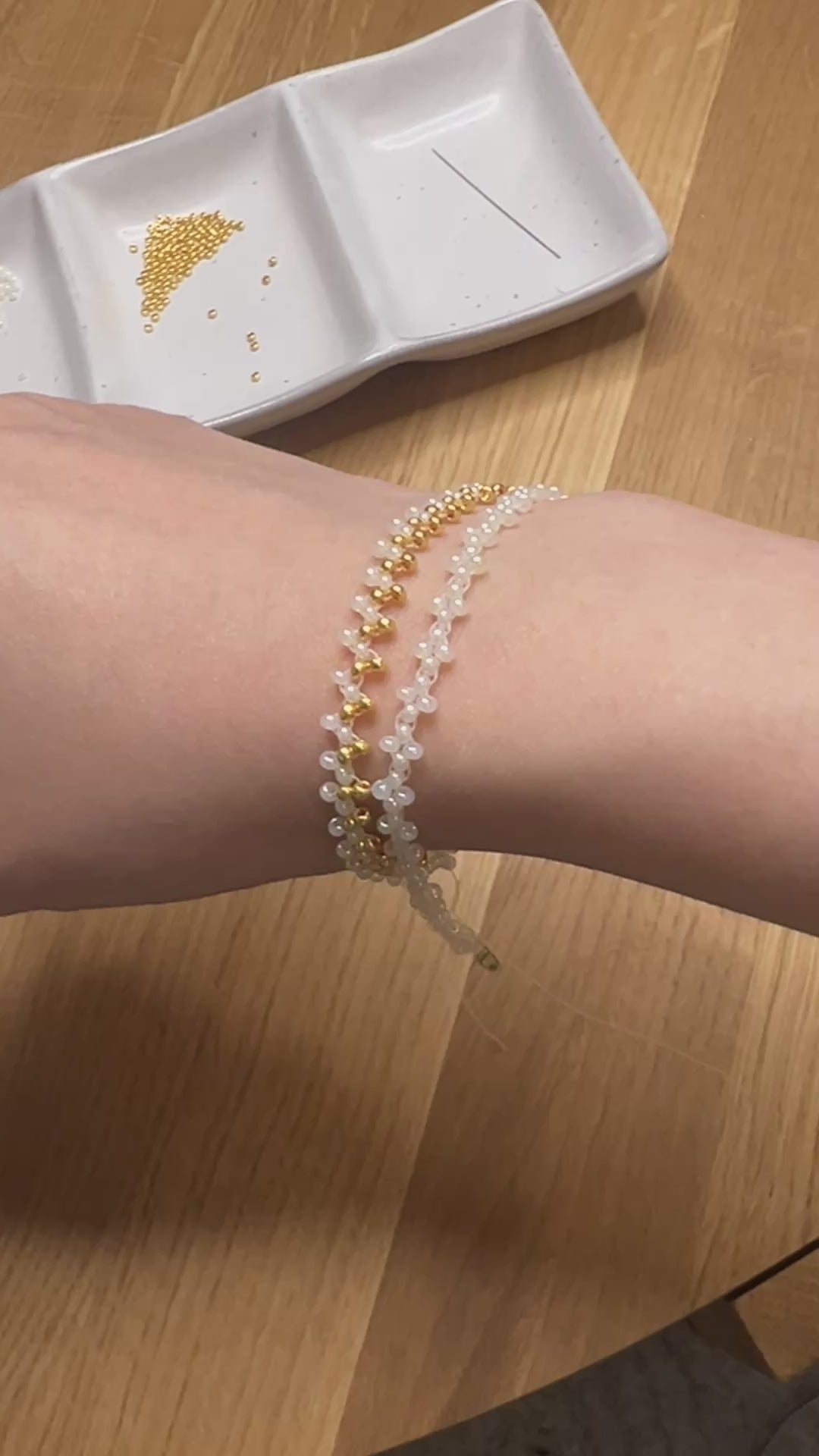 Golden Dusk Pearl & Gold Bracelet Making Kit | Bracelet