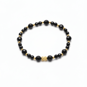 Protection | Black Agate Gemstone Energy Bracelet - Charmé Studio