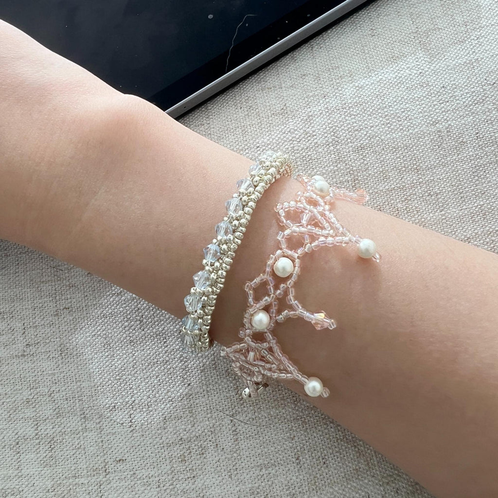 Rosé Lace Jewelry Making Kit | Bracelet - Charmé Studio