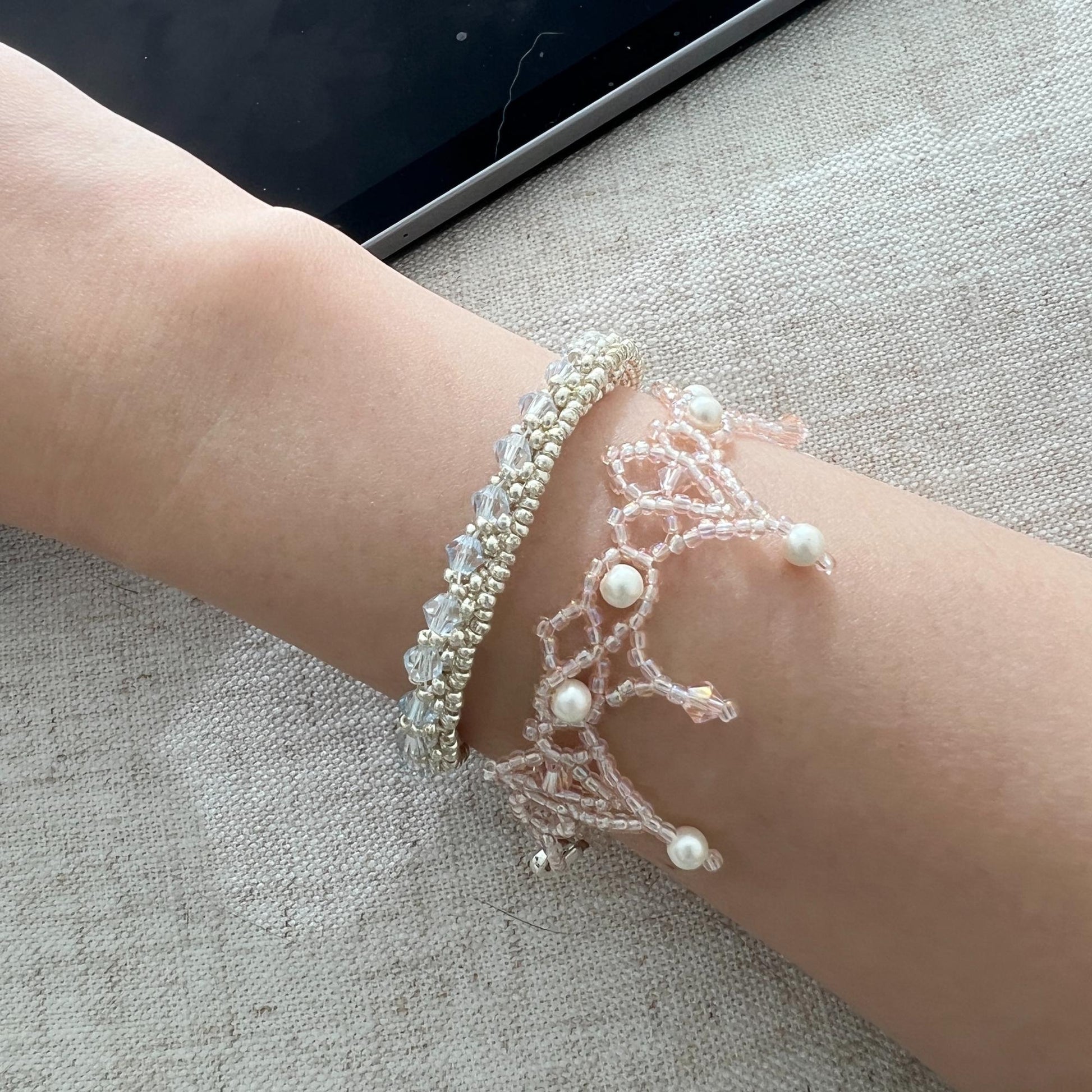 Rosé Lace Jewelry Making Kit | Bracelet - Charmé Studio
