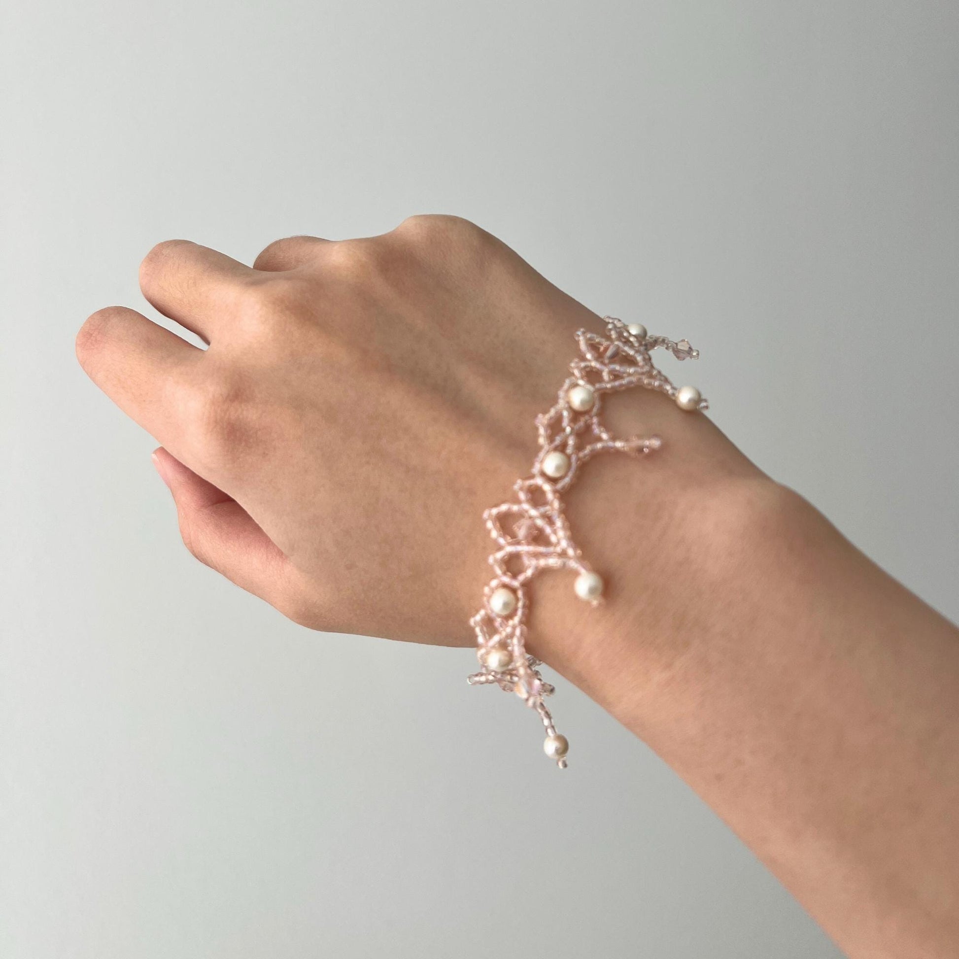 Rosé Lace Jewelry Making Kit | Bracelet - Charmé Studio