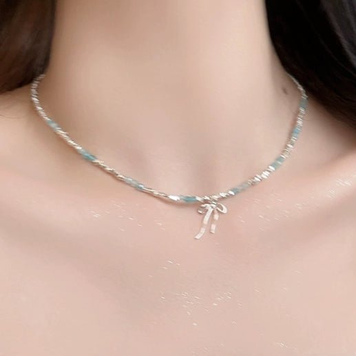 Sugar Petal Dainty Beaded Necklace | Whimsical Coquette Layering Jewelry - Charmé Studio