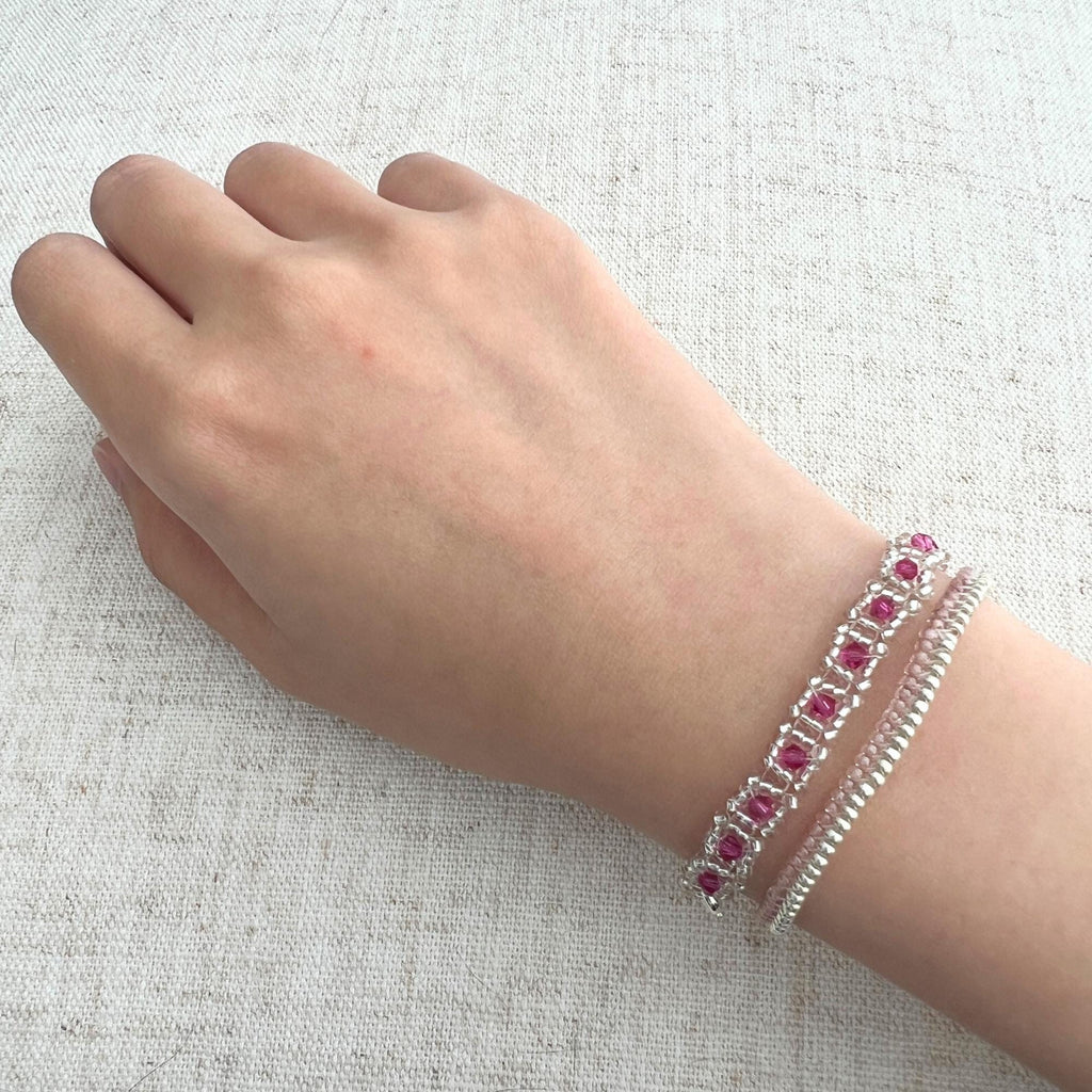 Sweet Blush Beading Jewelry Making Kit | Bracelet - Charmé Studio